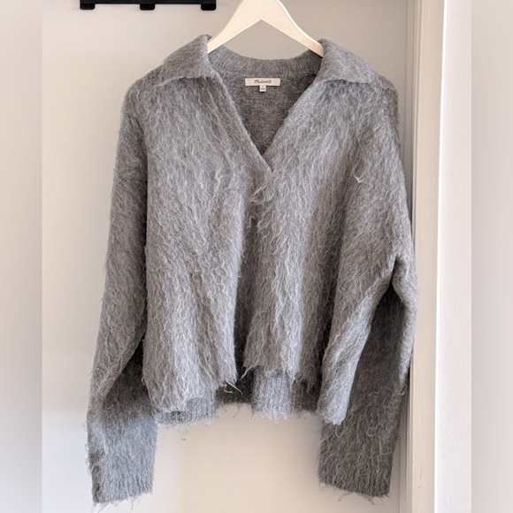 Madewell Sweaters - Madewell brushed knit polo sweater